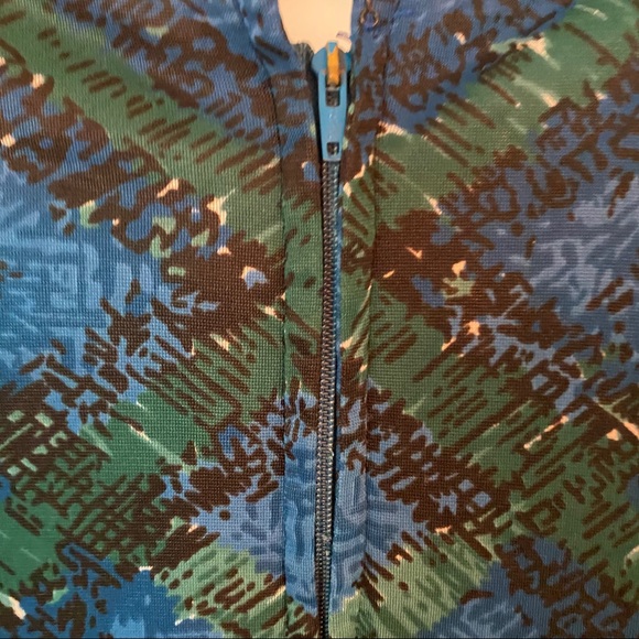 VTG 60’s Day Dress in Mod Scottish Plaid Size m-l - Picture 5 of 13